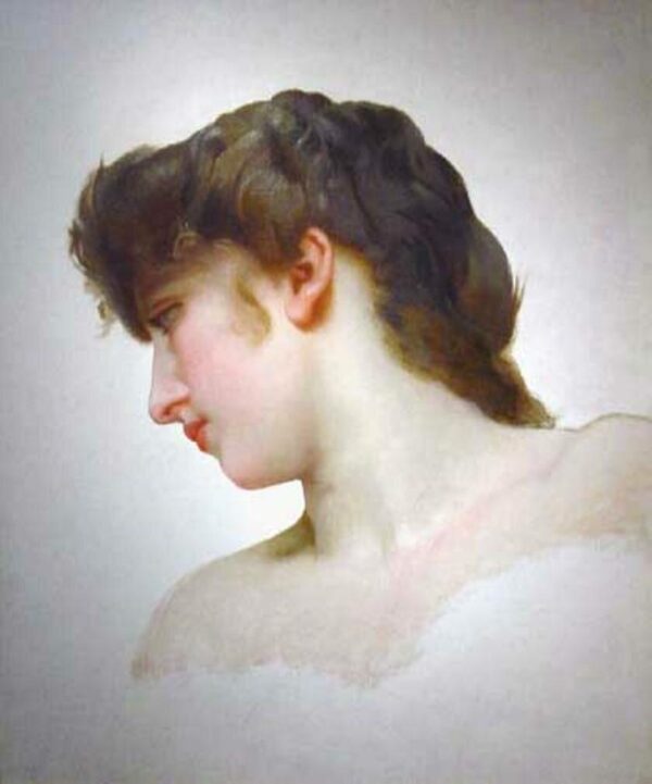 Studio della testa di un volto femminile biondo – William Bouguereau William Bouguereau 2024-11-21