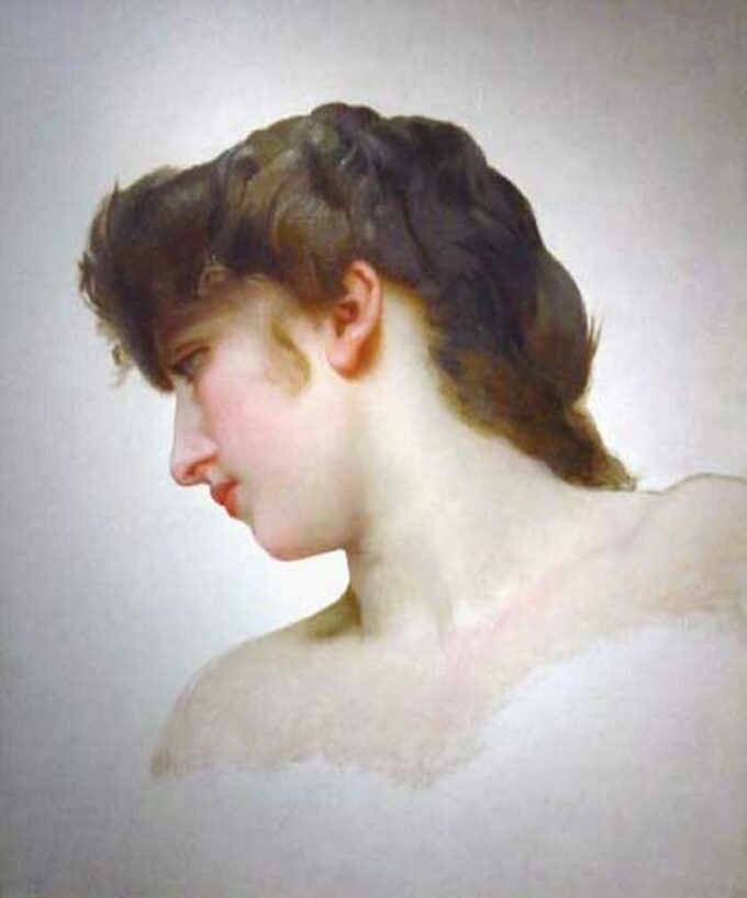 Studio della testa di un volto femminile biondo – William Bouguereau William Bouguereau 2024-09-19