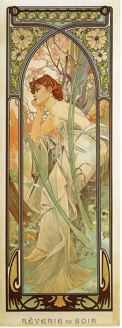 Ore del giorno: Sogno della sera – Alfons Mucha Alfons Mucha 2024-11-14