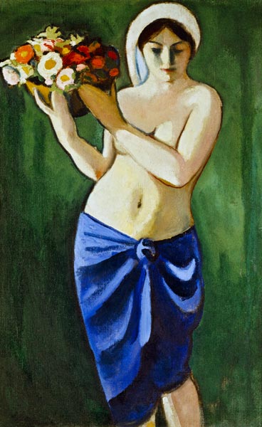 Donna, con un mazzo di fiori – August Macke August Macke 2025-01-28