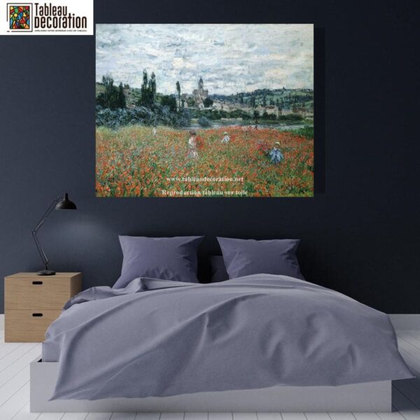 Campo di papaveri vicino a Vétheuil – Quadro di Monet Claude Monet 2024-11-21 3