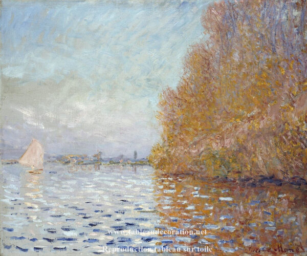 Il Bacino di Argenteuil con una Barca a Vela – Dipinto di Monet Claude Monet 2024-11-21