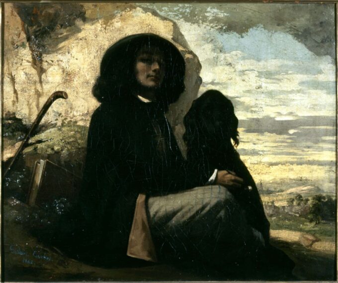 Autoritratto con il cane nero – Gustave Courbet Gustave Courbet 2024-09-19