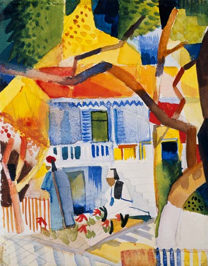 Corte interna della casa di campagna a Saint-Germain – August Macke August Macke 2025-01-28