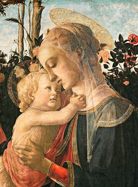 Madonna e Bambino con San Giovanni Battista, dettaglio della Madonna e del Bambino – Sandro Botticelli Sandro Botticelli 2024-11-21