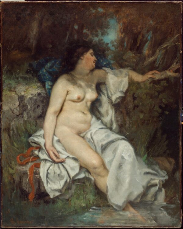 Bagnante addormentato al bordo di un ruscello – Gustave Courbet Gustave Courbet 2024-11-21