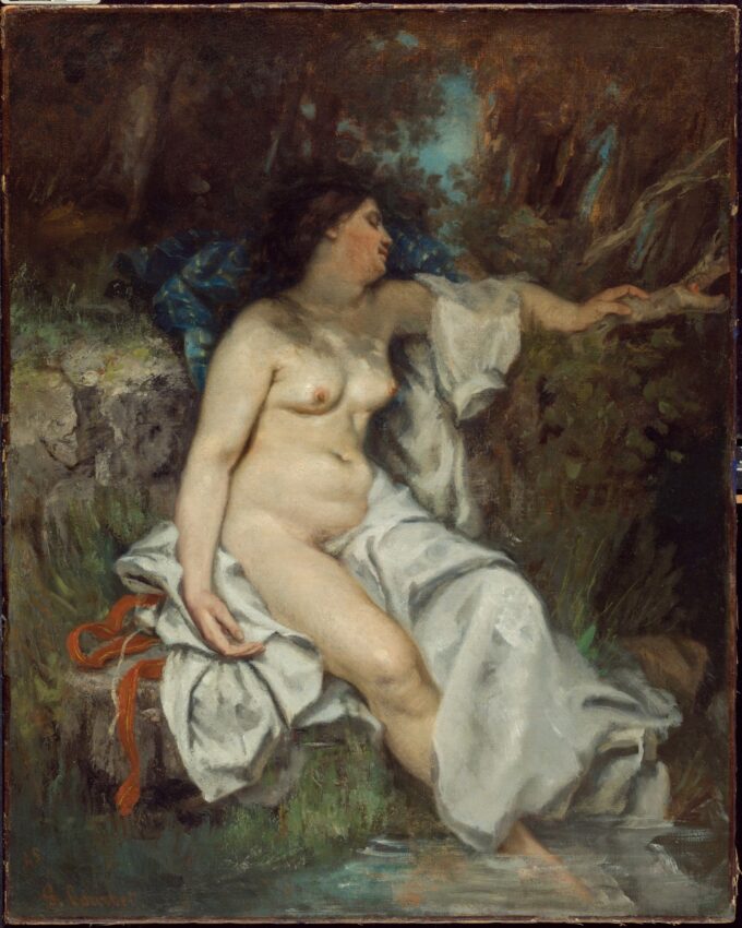 Bagnante addormentato al bordo di un ruscello – Gustave Courbet Gustave Courbet 2024-09-19