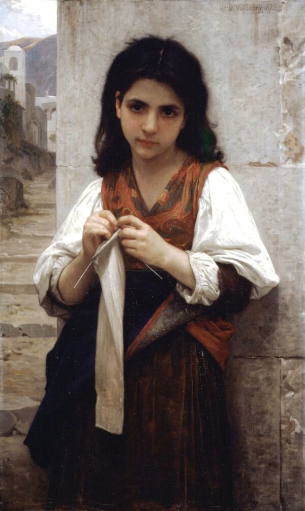 Piccolo lavoratore a maglia – William Bouguereau William Bouguereau 2024-11-21