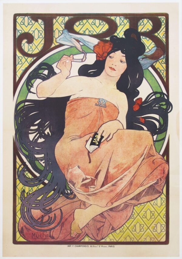 Affiche pubblicitaria per il “Job” di carta velina – Alfons Mucha Alfons Mucha 2024-11-14