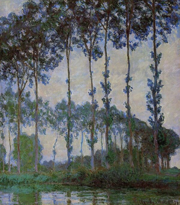 Poplars on the Edge of the Epte, Cloudy Weather – Claude Monet Claude Monet 2024-11-21