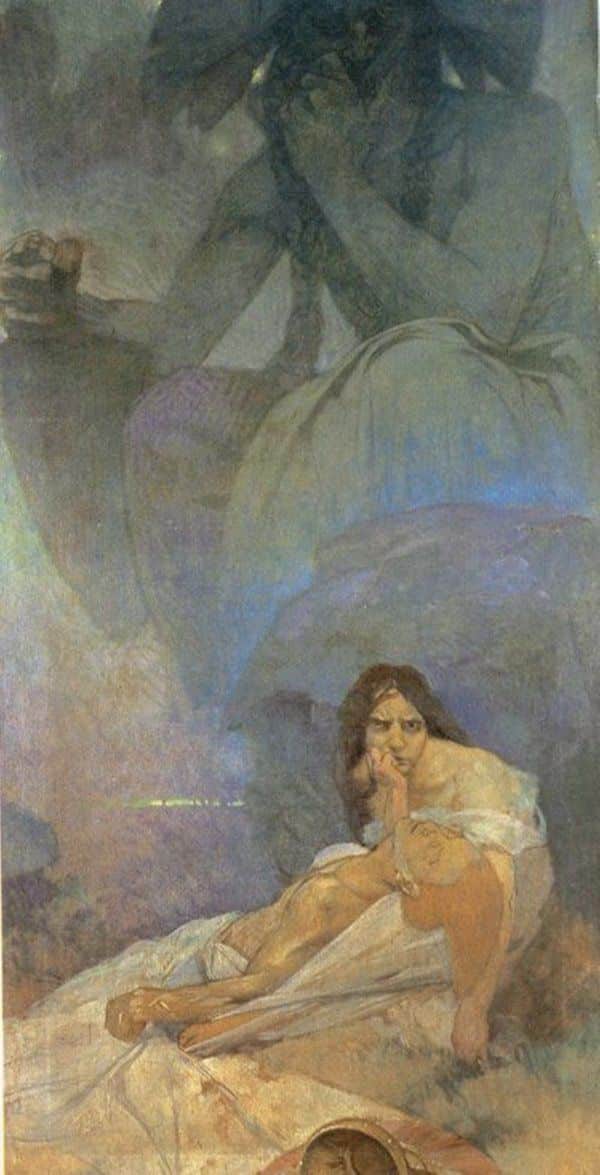 Tragedia progetto per una decorazione del teatro tedesco a New York – Alfons Mucha Alfons Mucha 2024-12-03