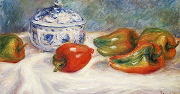 Natura morta con zuccheriera blu e peperoni – Pierre-Auguste Renoir Pierre-Auguste Renoir 2024-09-20