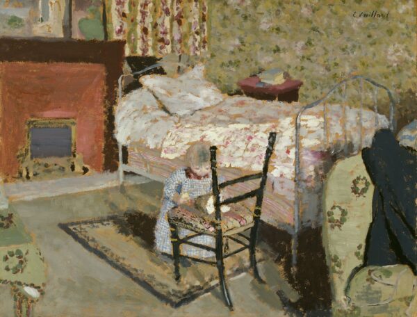 Bambino che gioca Annette Roussel davanti a una sedia di legno – Édouard Vuillard Édouard Vuillard 2024-11-14