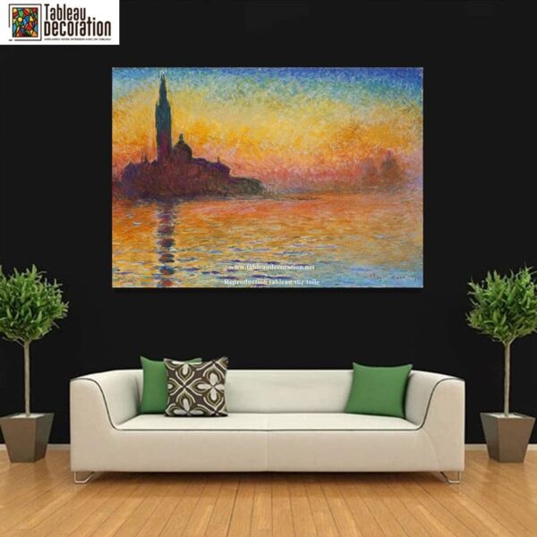 San Giorgio Maggiore al crepuscolo – Dipinto di Claude Monet Claude Monet 2024-11-21 3