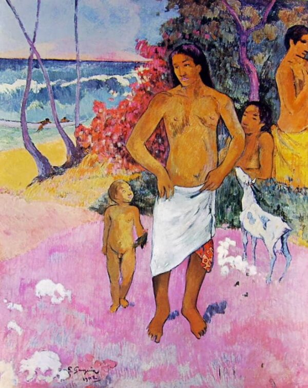 Una passeggiata lungo il mare o la famiglia tahitiana – Paul Gauguin Paul Gauguin 2024-11-14