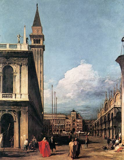 La Piazzetta contro le Torre dell’Orologio – Giovanni Antonio Canal Canaletto 2024-11-14