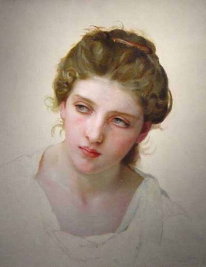 Studio della testa di un volto femminile biondo di William Bouguereau William Bouguereau 2024-09-19