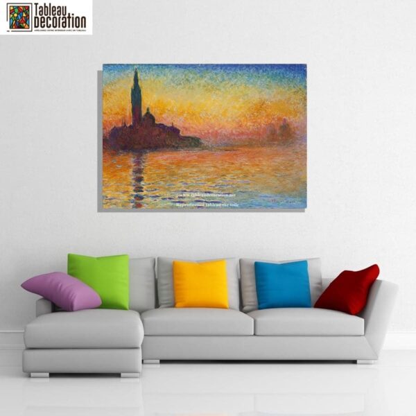 San Giorgio Maggiore al crepuscolo – Dipinto di Claude Monet Claude Monet 2024-11-21 4