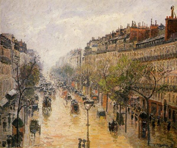 Boulevard Montmartre, pioggia di primavera – Camille Pissarro Camille Pissarro 2024-11-13