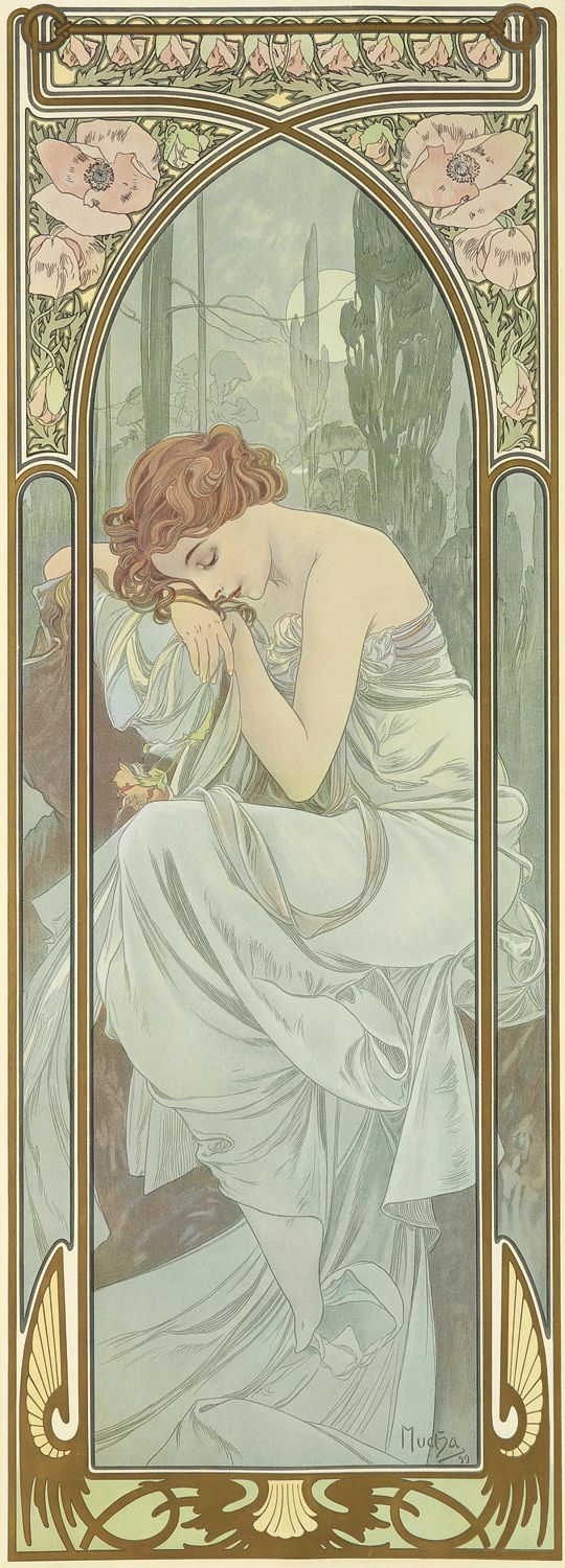 Il momento della giornata: Il riposo della notte – Alfons Mucha Alfons Mucha 2024-11-14