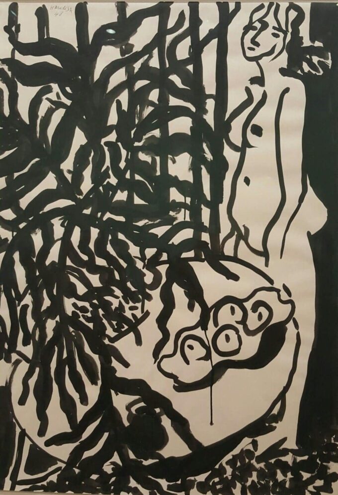 Composizione con una figura femminile in piedi e una felce nera – Matisse Henri Matisse 2024-09-19