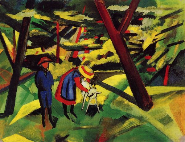 Bambini con la capra nel bosco – August Macke August Macke 2025-01-28