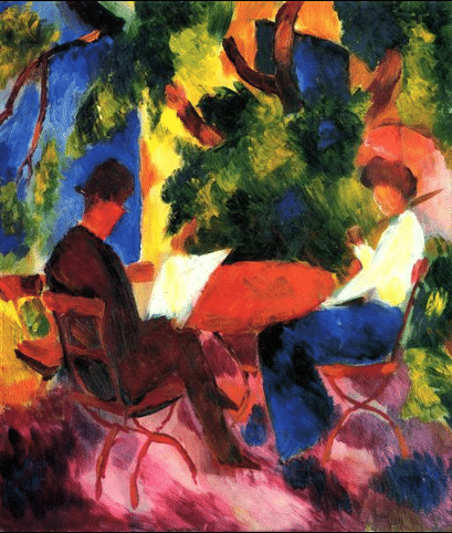 Al tavolo del giardino – August Macke August Macke 2024-11-09