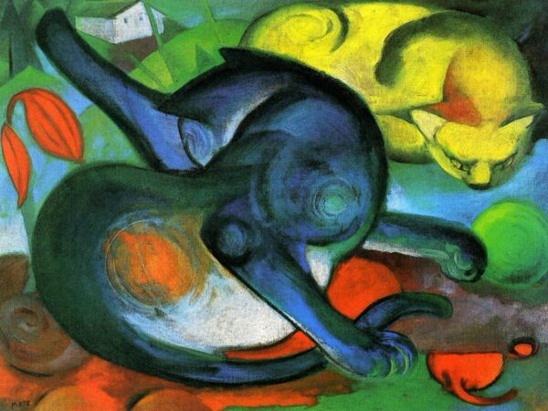 Due gatti, blu e giallo – Franz Marc Franz Marc 2024-11-14