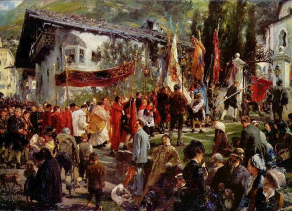 Processione del Corpus Domini a Hofgastein – Adolph von Menzel Adolph von Menzel 2024-11-14