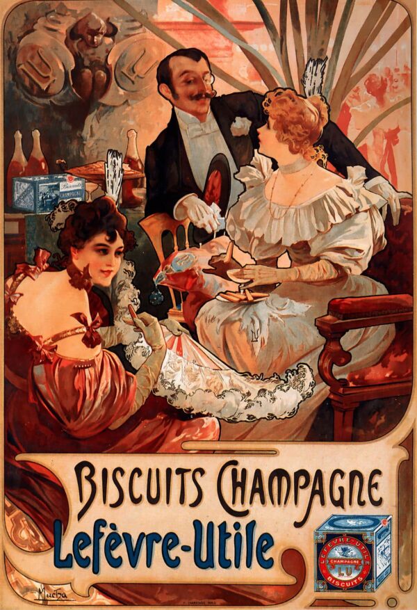 Biscotti Champagne Lefèvre Utile – Alfons Mucha Alfons Mucha 2024-11-14