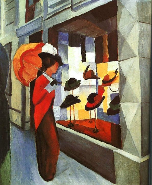 Donna di fronte a un negozio di cappelli – August Macke August Macke 2025-01-28