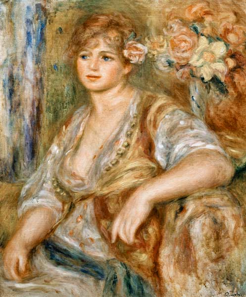 Donna bionda con la rosa nei capelli – Pierre-Auguste Renoir Pierre-Auguste Renoir 2024-09-19