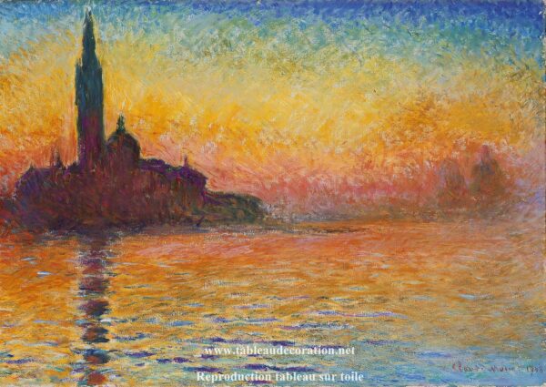 San Giorgio Maggiore al crepuscolo – Dipinto di Claude Monet Claude Monet 2024-11-21