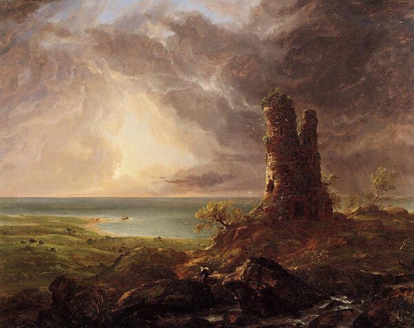 Paesaggio romantico con torre in rovina – Thomas Cole Thomas Cole 2024-11-14