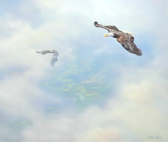 Aigles in volo – 200 x 170 cm La Galleria d'Arte 2024-09-19 2