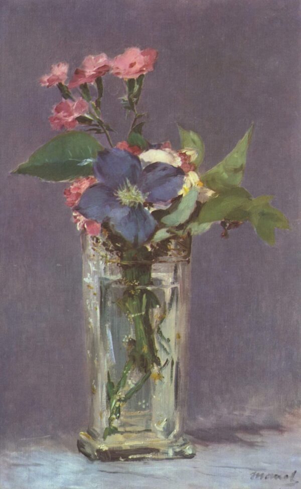 Clematis in un vaso di cristallo – Edouard Manet Édouard Manet 2024-11-14