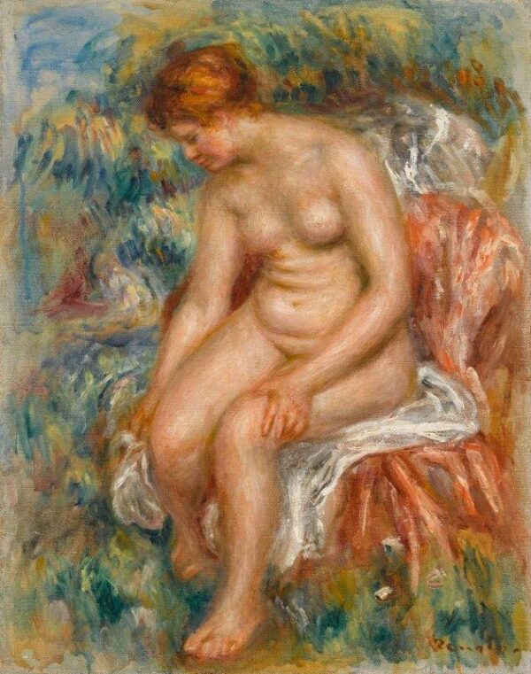 Bagnante seduta che si asciuga una gamba – Pierre-Auguste Renoir Pierre-Auguste Renoir 2024-11-21