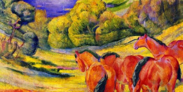 Grande Paesaggio I (Paesaggio con cavalli rossi) – Franz Marc Franz Marc 2024-11-14