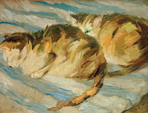 Due gatti grigi (studio di gatto II) – Franz Marc Franz Marc 2024-11-14