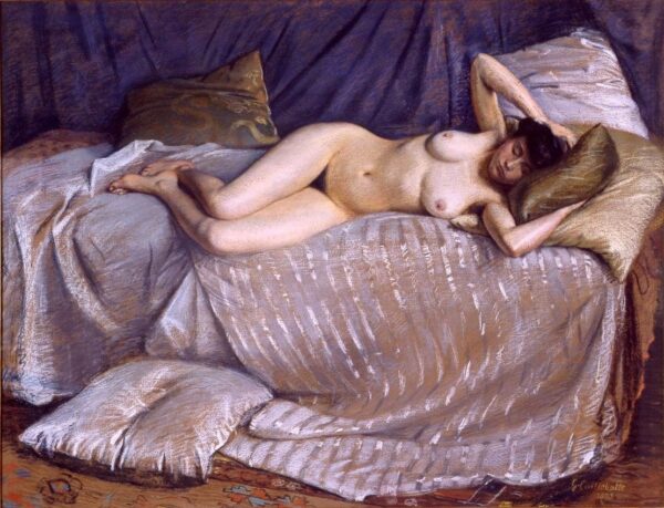 Donna nuda distesa su un divano – Caillebotte Gustave Caillebotte 2025-01-29