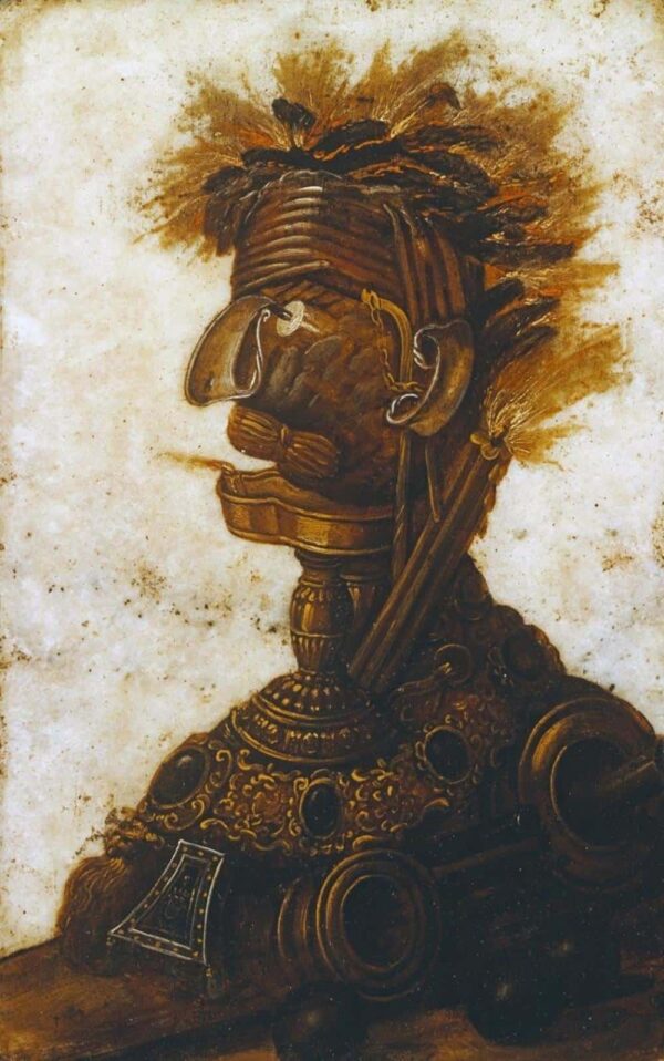 Opere Teste antropomorfe rappresentanti uno degli quattro elementi – il fuoco – Arcimboldo Giuseppe Arcimboldo 2024-11-14