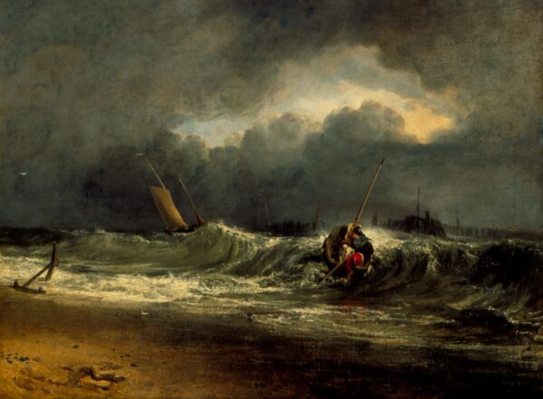 Pescatori su una costa tranquilla durante una tempesta – William Turner William Turner 2024-11-21