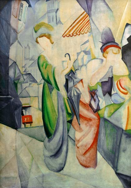 Donne brillanti davanti al negozio di cappelli – August Macke August Macke 2025-01-28