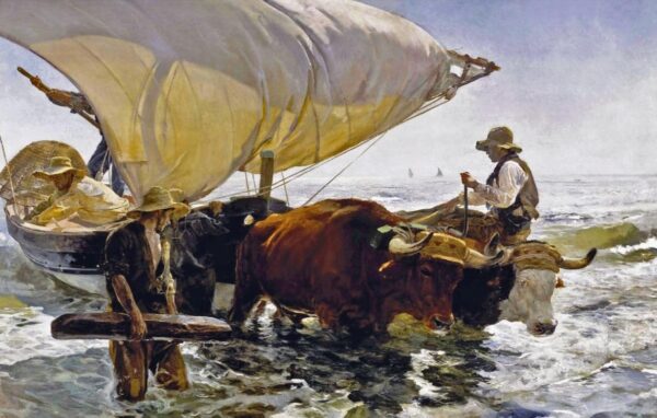 Ritorno dalla pesca: traino della barca – Sorolla Joaquín Sorolla 2025-01-28