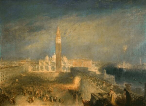 Julia e la sua governante sul balcone di Piazza San Marco a Venezia – William Turner William Turner 2024-12-03