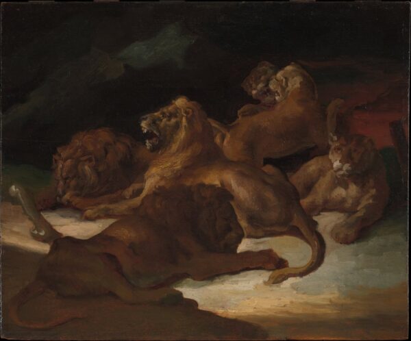 Des lions dans un paysage montagneux – Théodore Géricault Théodore Géricault 2024-11-21