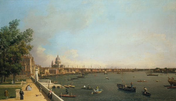 Londra. Il Tamigi dalla terrazza di Somerset House in direzione della città – Giovanni Antonio Canal Canaletto 2024-11-14