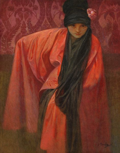 Ragazza in rosso – Alfons Mucha Alfons Mucha 2024-11-14