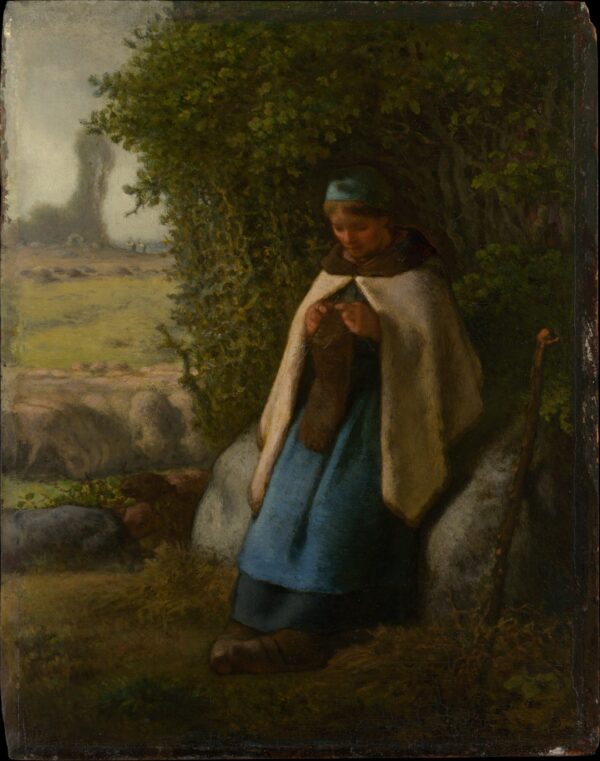 Bergère seduta su una roccia – Jean-François Millet Jean-François Millet 2024-11-21