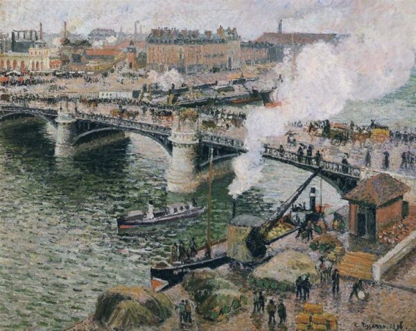 Il Ponte Boieldieu a Rouen, tempo piovoso – Camille Pissarro Camille Pissarro 2024-11-14